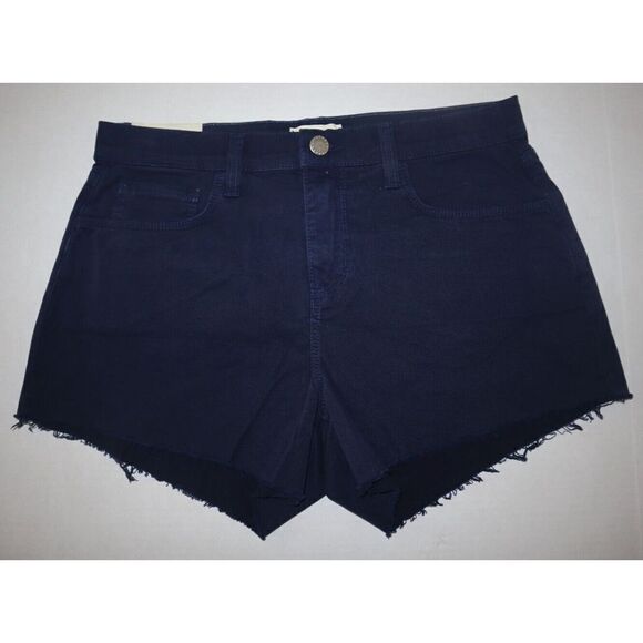 L'Agence Women's Sz 25 Blue Ryland High Rise Cut Off Shorts $225 - Picture 1 of 5